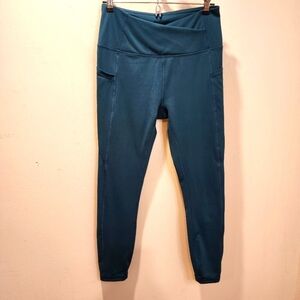 GAIAM Women's Green Ankle length Leggins size S